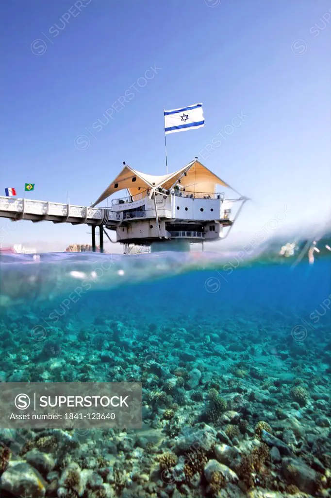 Underwater restaurant in the Red Sea, Eilat, Israel