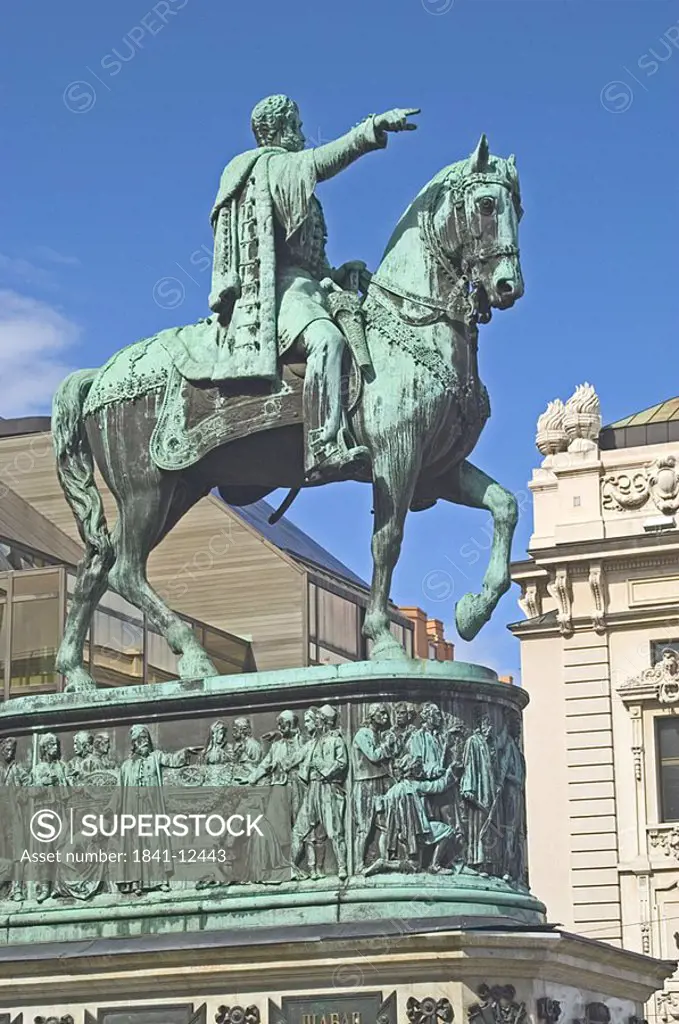 Equestrian statue of Prince Milos, Belgrade, Serbia