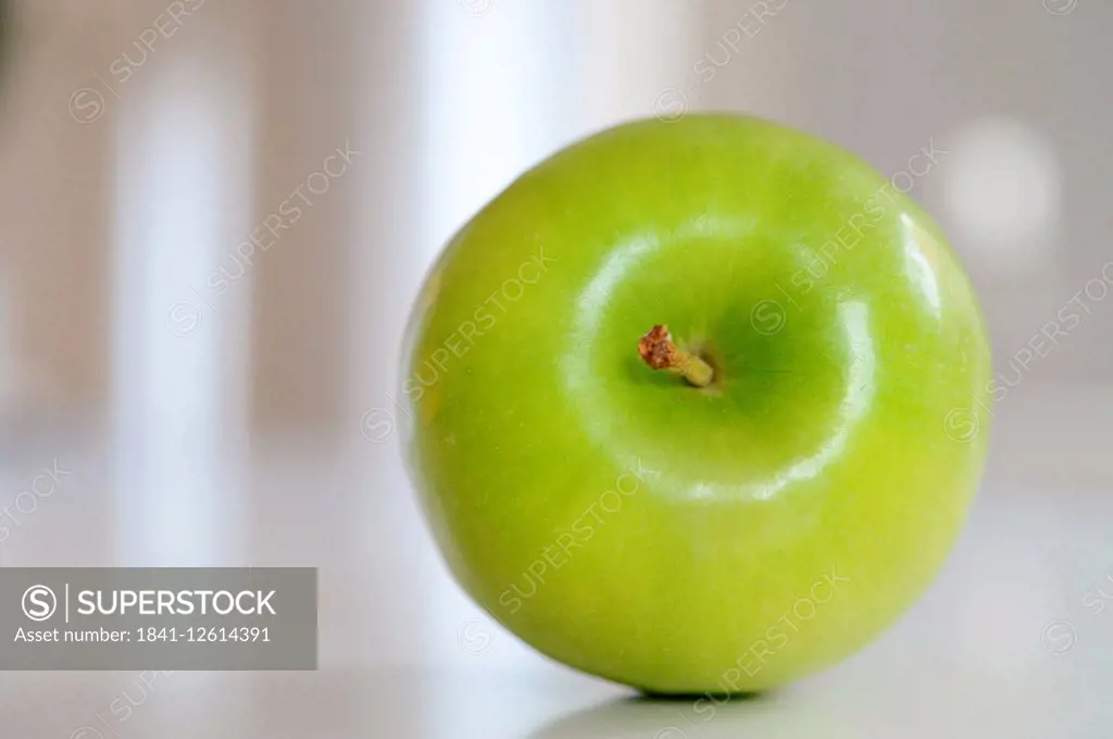 Close-up of a green apple.