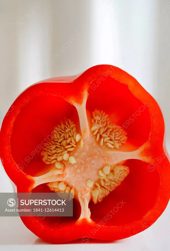 A red pepper half.