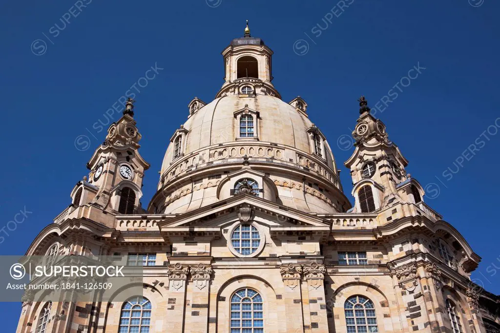 cupola of the Church Of Our Lady, Dresden, Saxony, Germany, Europe