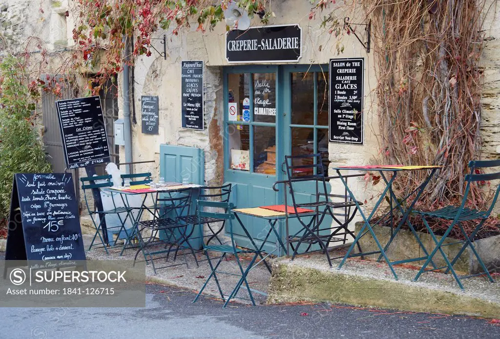 Restaurant in Gordes, Provence, France
