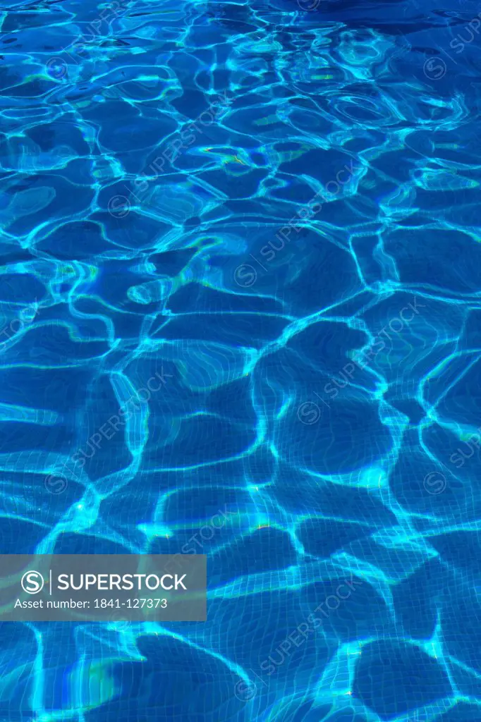 Water surface of a swimming pool