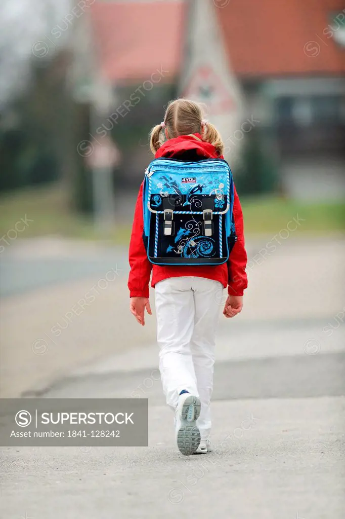 Girl on her Way to School