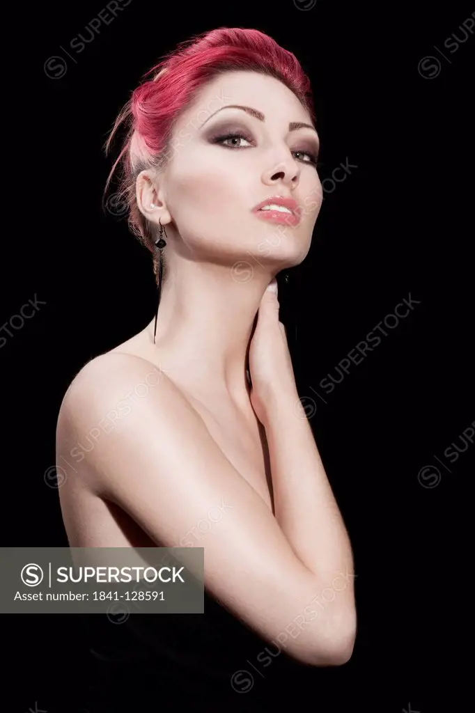 Attractive red-haired young woman