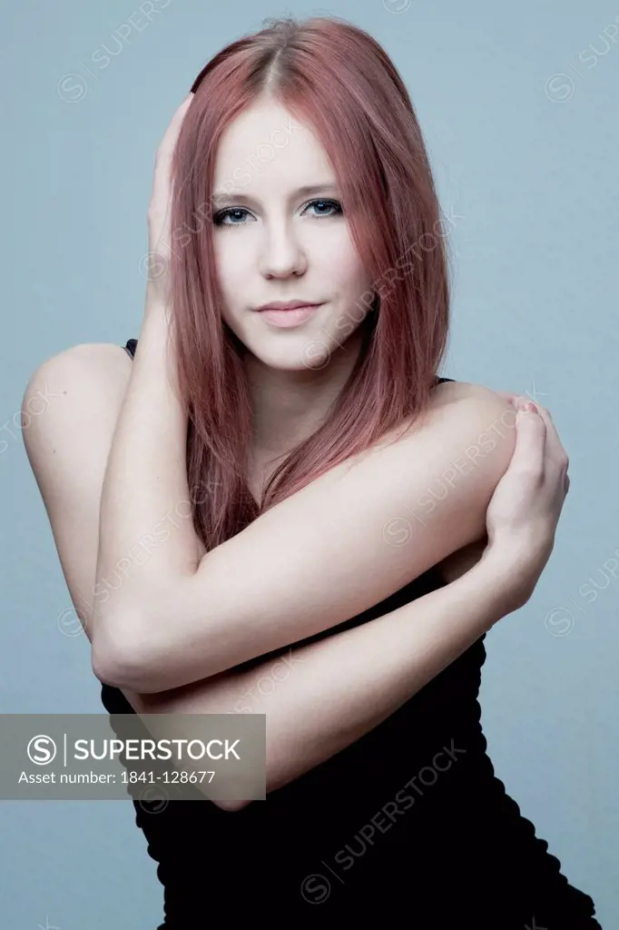 Red-haired woman, portrait