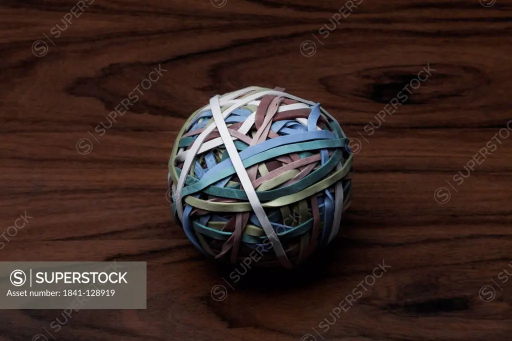 Rubber bands as ball