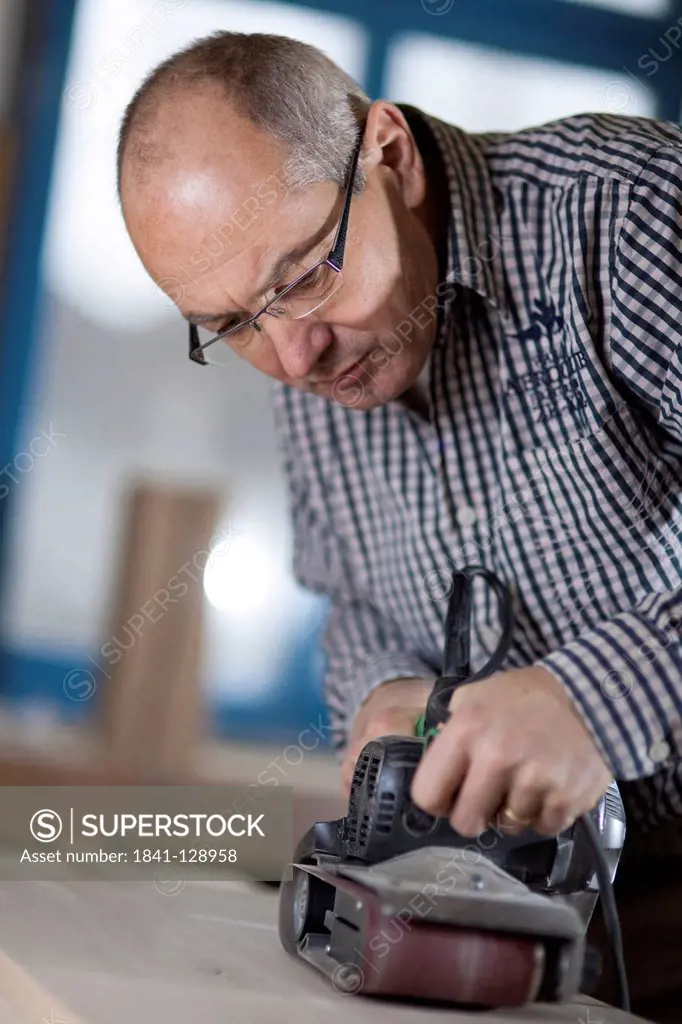 Carpenter in a carpentry