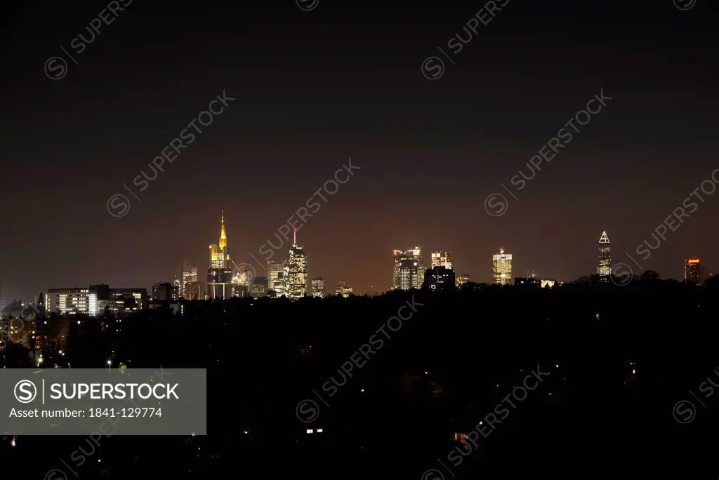Skyline, Frankfurt am Main, Hesse, Germany, Europe
