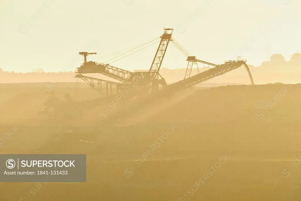 Headline: Stacker at Garzweiler surface mine, North-Rhine Westphalia, Germany