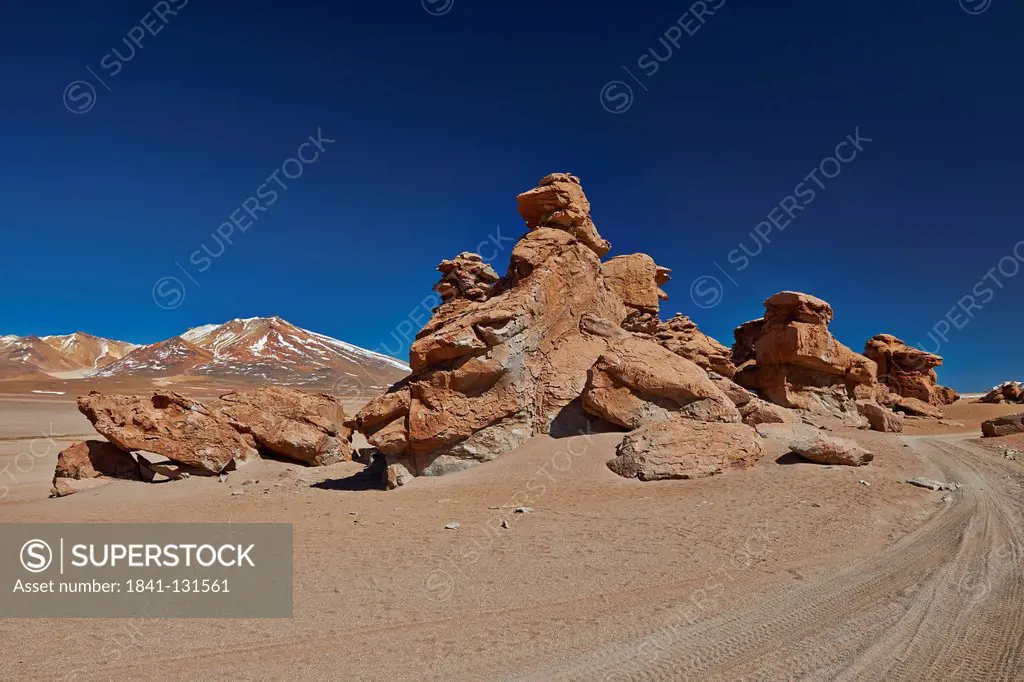 Headline: Rock formation Arbol de Piedra, Reserva Nacional de Fauna Andina Eduardo Abaroa, Andes, Bolivia