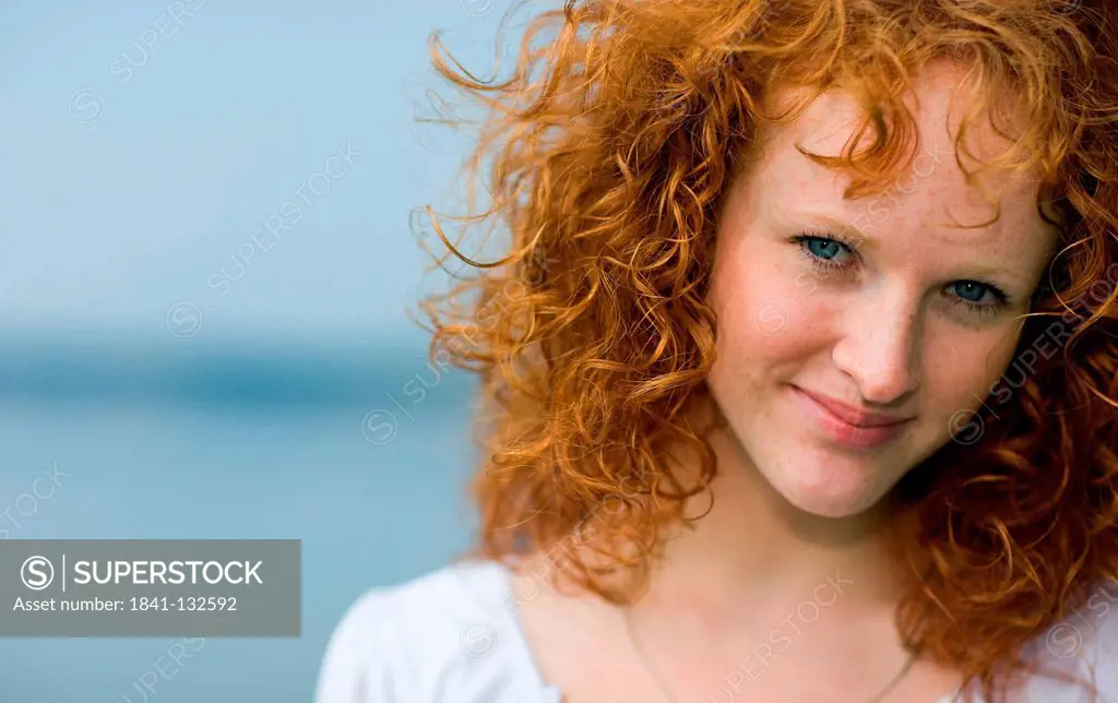 Portrait of a redheaded woman
