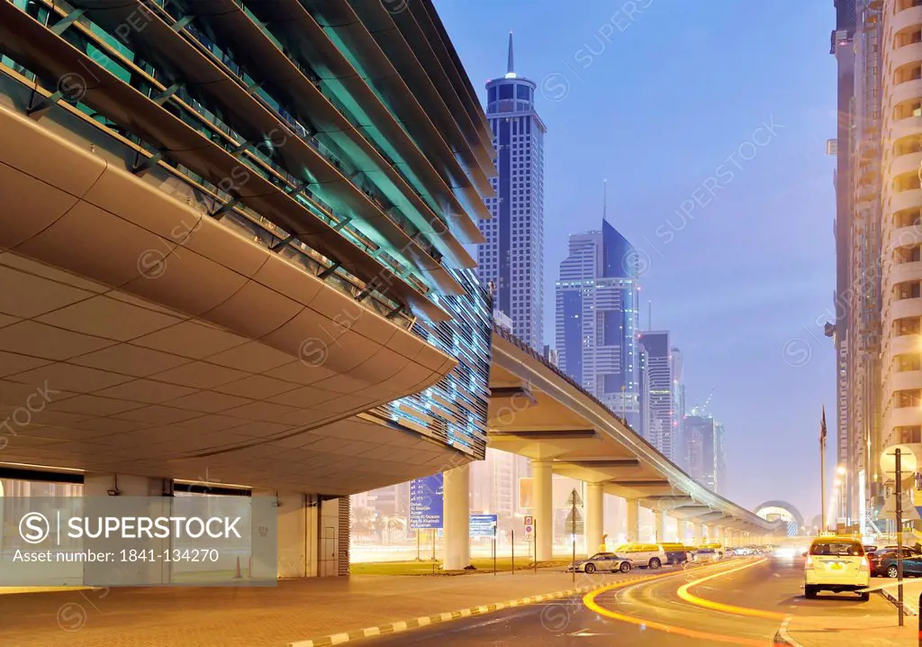 Sheikh Zayed Road, Dubai, United Arab Emirates, Asia