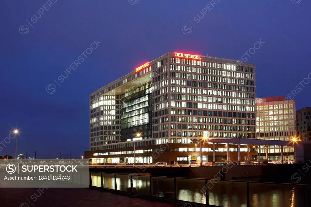 Spiegel building Ericusspitze, HafenCity, Hamburg, Germany, Europe