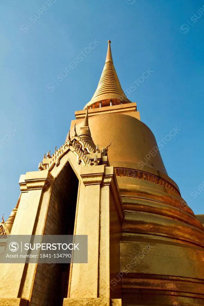 Stupa of the Temple Wat Phra Kaeo, Bangkok, Thailand, Asia