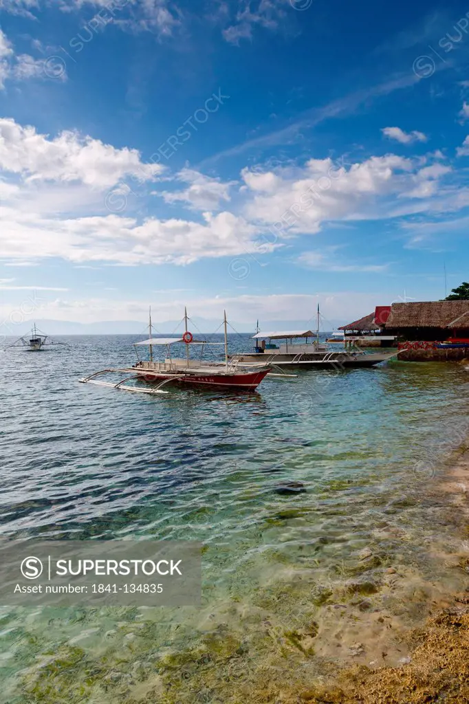 Boats on sea, Cebu, Philippines, Asia