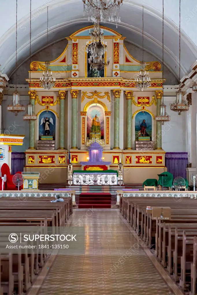 Altar in a church in Tagbilaran, Bohol, Philippines