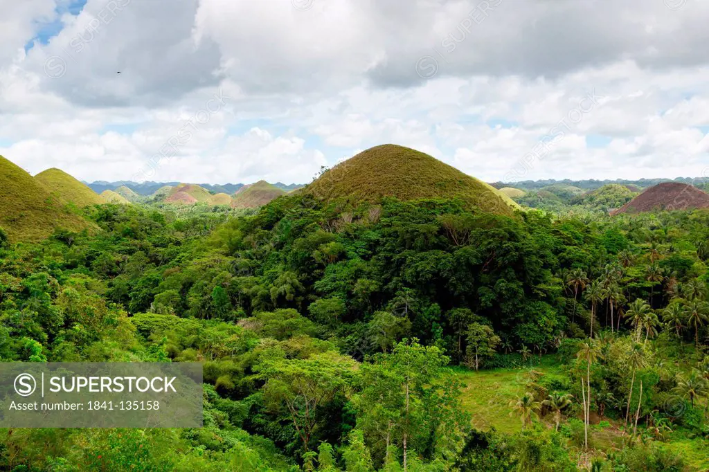 Chocolate Hills on Bohol, Philippines
