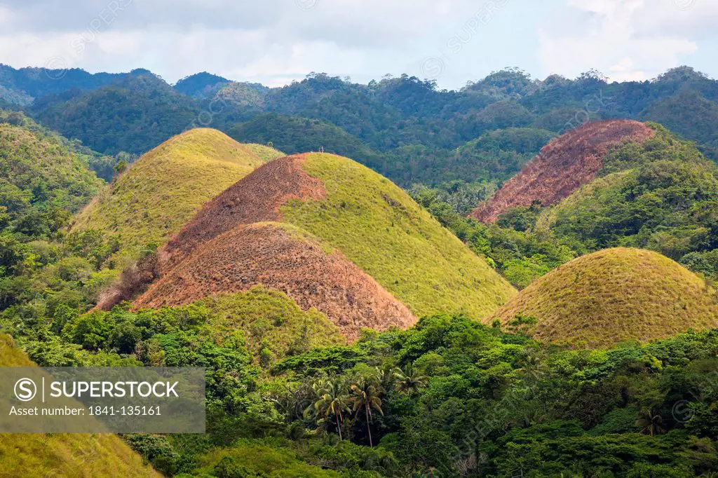Chocolate Hills on Bohol, Philippines