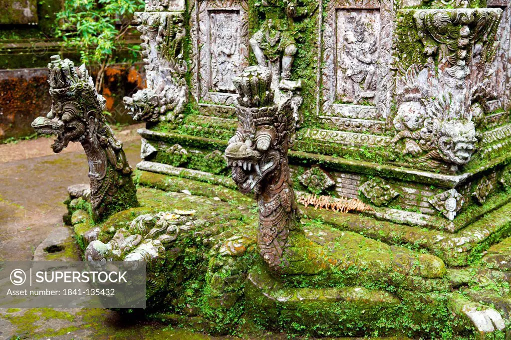 Part of the Temple Pura Kehen on Bali, Indonesia, close-up