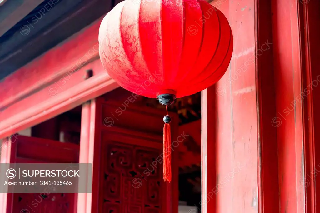 Chinese Lantern in the Temple of the Jade in Hanoi, Vietnam