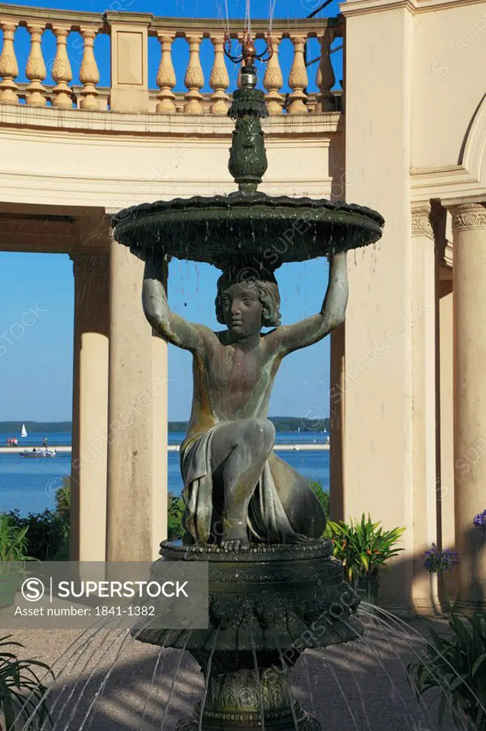Fountain figure, orangery of the Schwerin castle, Germany