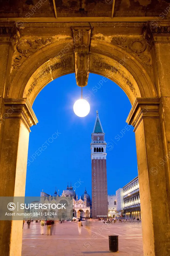 St. Marcus Square seen through an arch, Venice, Italy