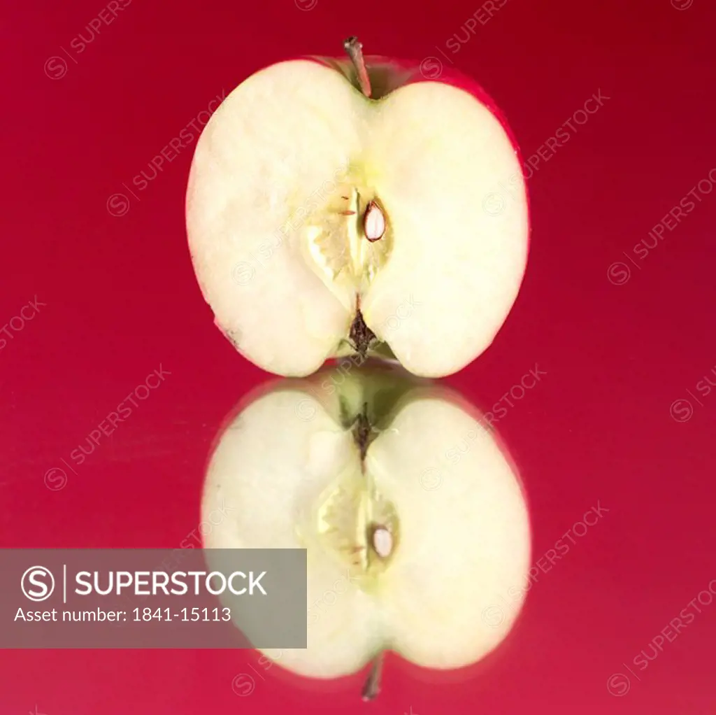 Close_up of half an apple