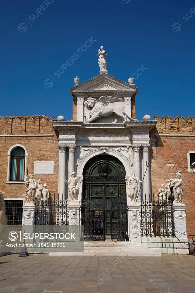 Facade of museum, Museo Storico Navale, Arsenale, Veneto, Venice, Italy