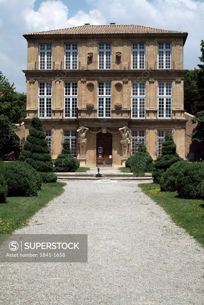 Facade of building, Vendome Pavilion, Aix_En_Provence, Bouches_Du_Rhone, Provence_Alpes_Cote D´Azur, France