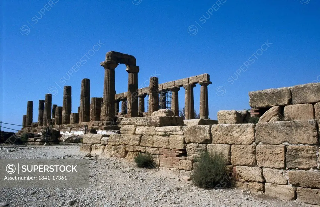 Old ruins of temple, Agrigento, Sicily, Italy