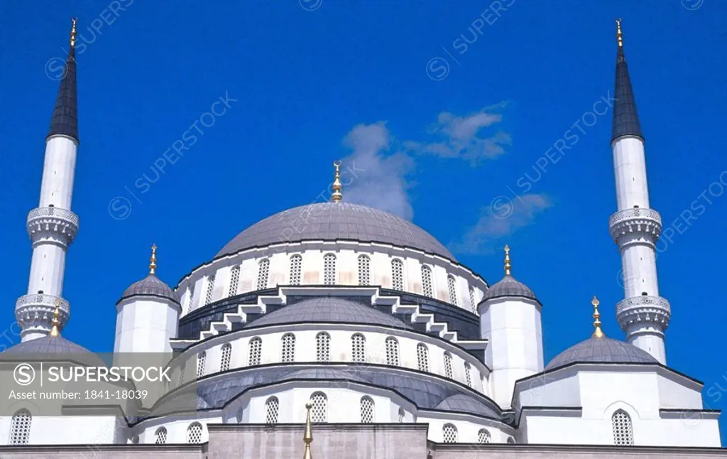 Low angle view of mosque, Kocatepe Mosque, Ankara, Turkey