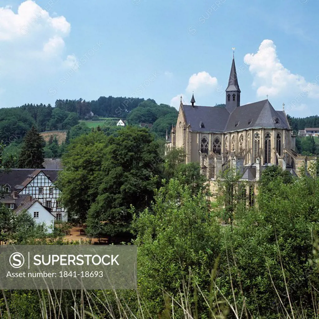 Cathedral on landscape, North Rhine_Westphalia, Germany