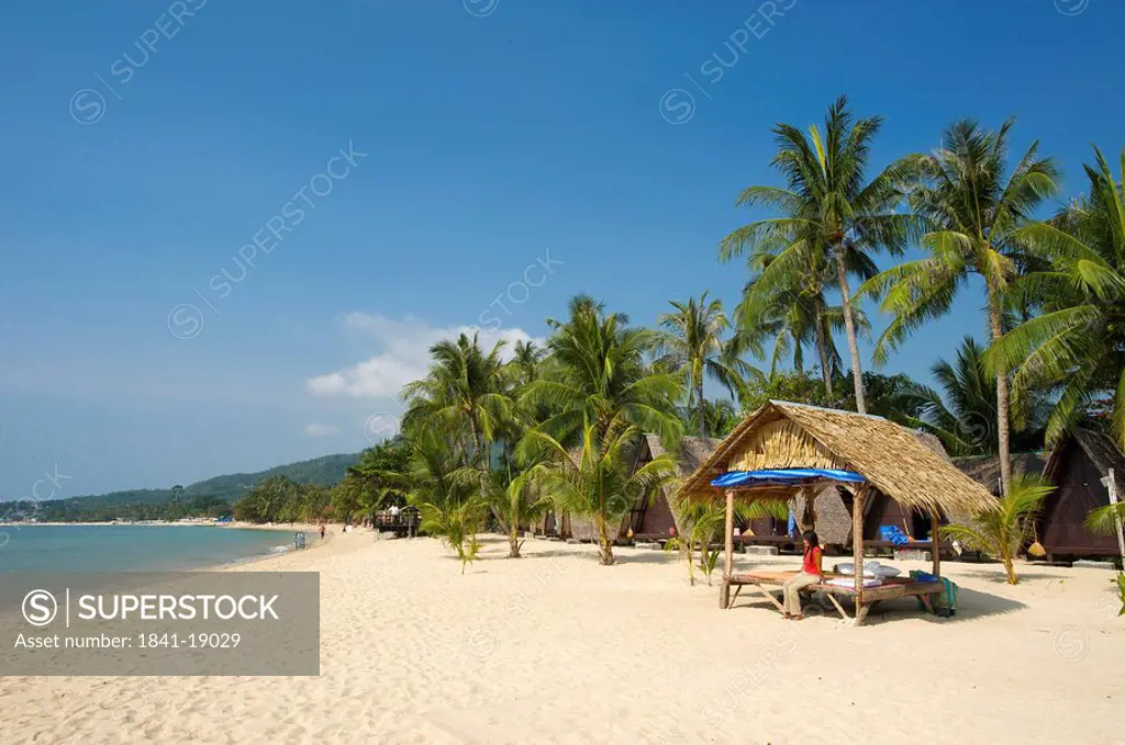 Beach huts, Lamai Beach, Ko Samui, Thailand
