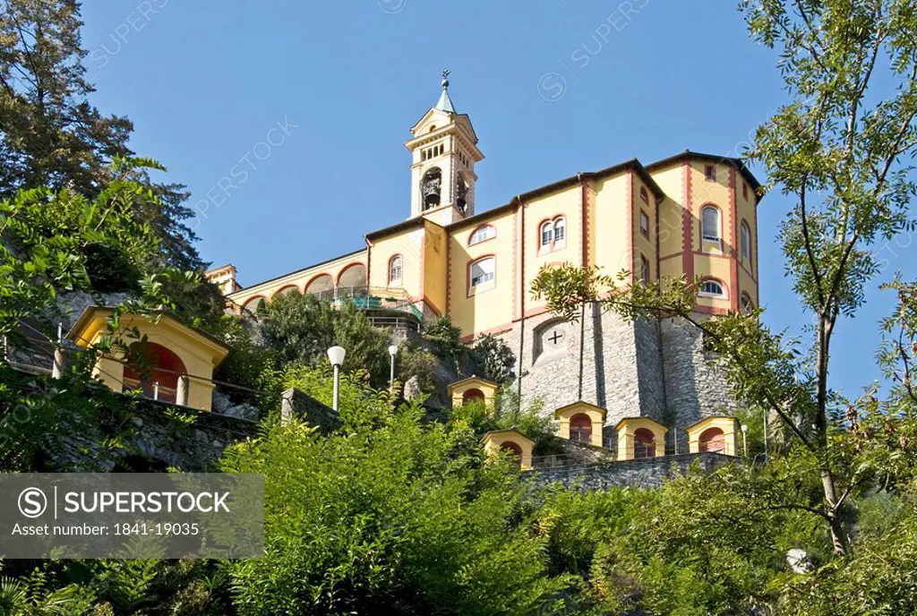 Pilgrimage church Madonna del Sasso, Locarno, Ticino, Switzerland