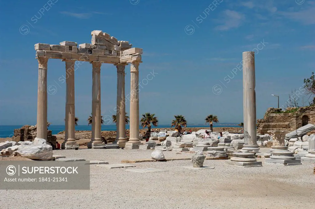 Ruin of the Temple of Apollo, Side, Turkey