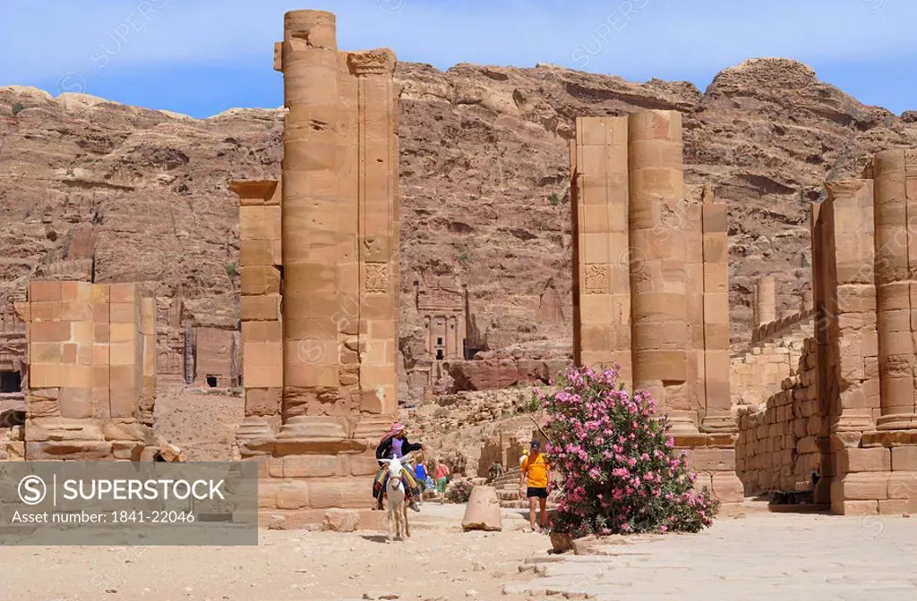 Columns, Petra, Jordan, Asia