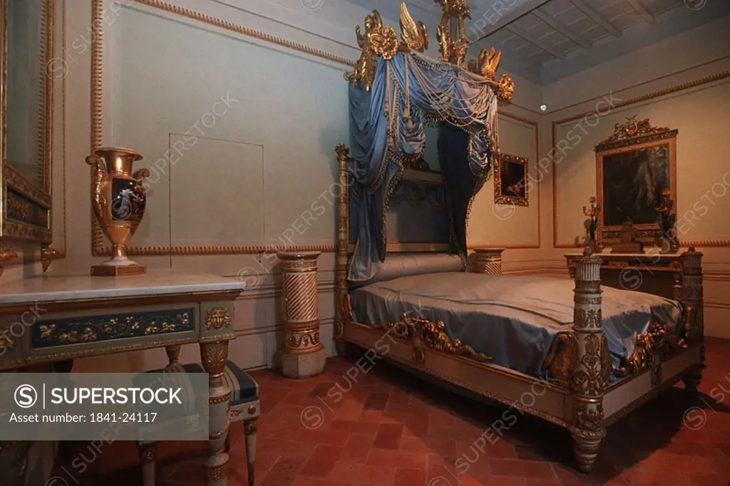 Interiors of room in museum, Elba, Tuscany, Italy
