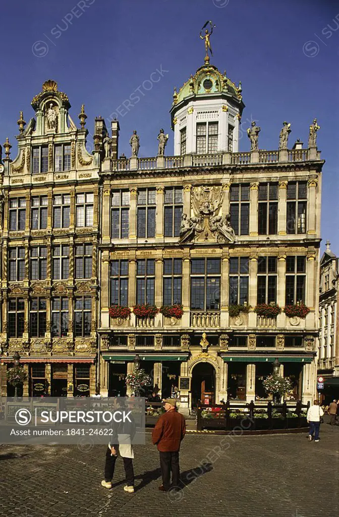 Buildings along road, Antwerp, Belgium