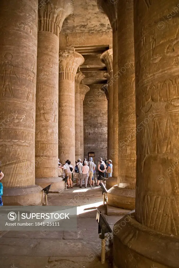 Columned hall of the Temple of Horus, Edfu, Egypt