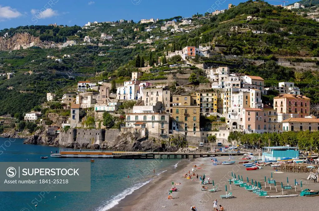 Beach, Amalfi, Campania, Italy, Europe