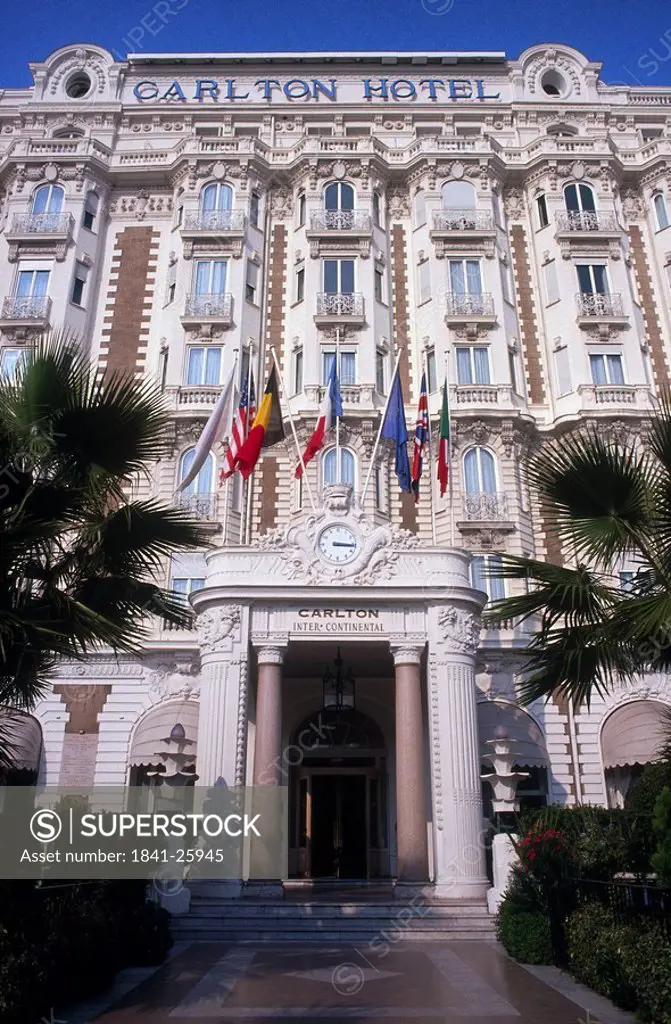 Facade of hotel, France, Europe