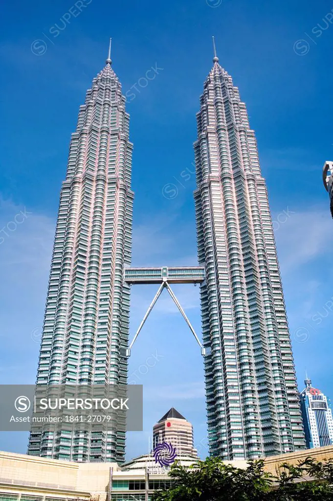 Petronas Towers, Kuala Lumpur, Malaysia, low angle view