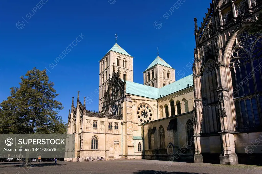 Facade of church, St Paul Church, Muenster, North Rhine_Westphalia, Germany