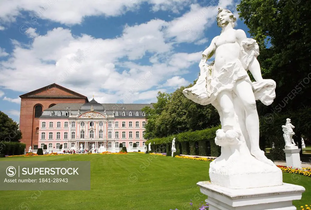 Palace garden and palace of Trier, Germany