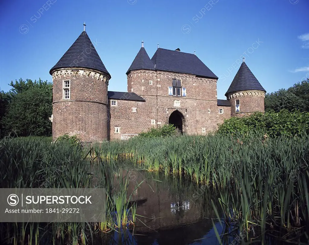 Marshland in front of castle, Germany
