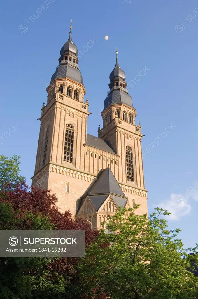 Low angle view of church, Speyer, Rhineland_Palatinate, Germany
