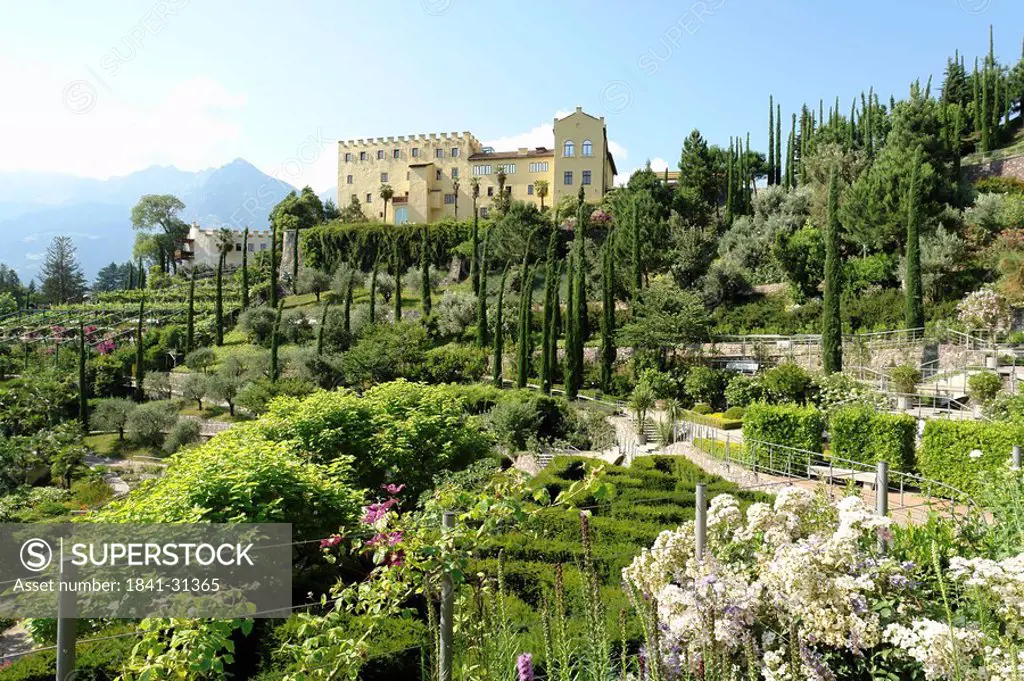 Trauttmannsdorff Castle and botanic garden, Meran, Italy