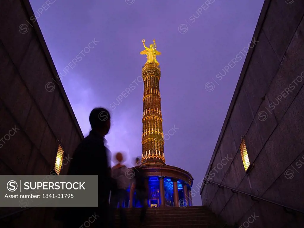Low angle view of tower, Berlin Victory Column, Tiergarten, Berlin, Germany