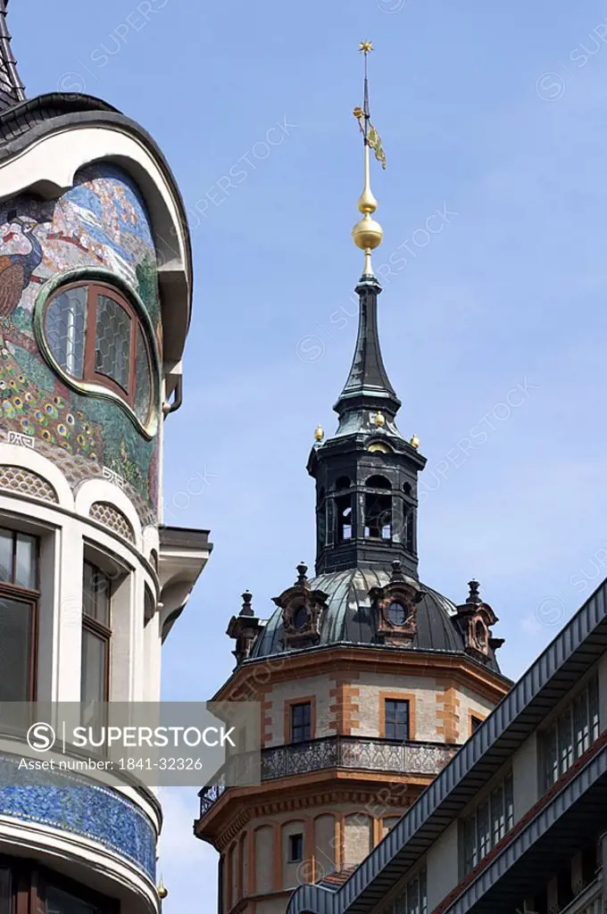 Church in city, St. Nicholas Church, Leipzig, Saxony, Germany